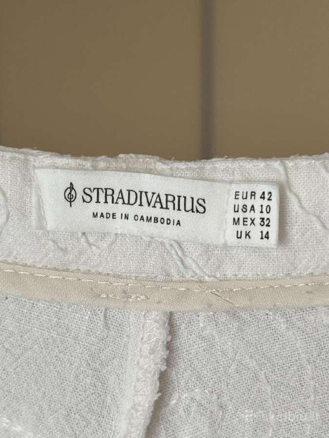 Stradivarius siuvinėtos kelnės 42 dydis - nuotraukos Nr. 17