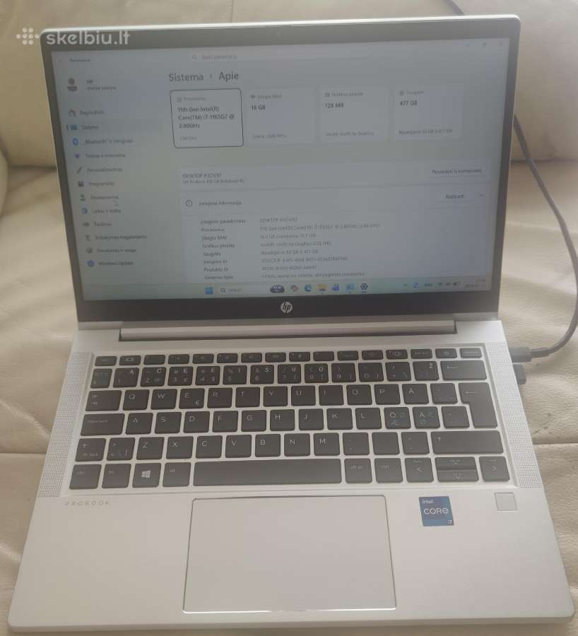 Verslo Hp Probook 430 G8 Intel i7-1165g7 16gb 512g