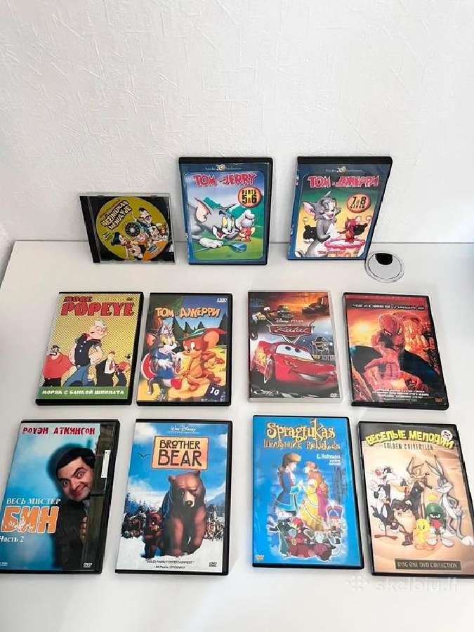 Dvd filmų ir multikų rinkinys