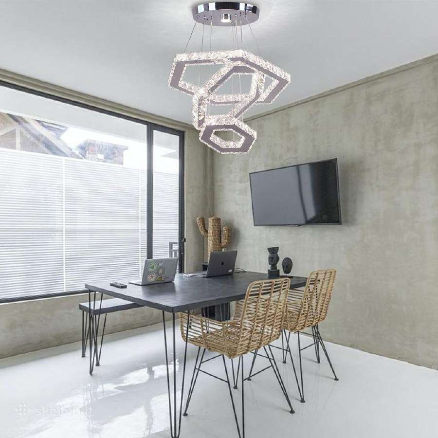 LED krištolinis šviestuvas - nuotraukos Nr. 2