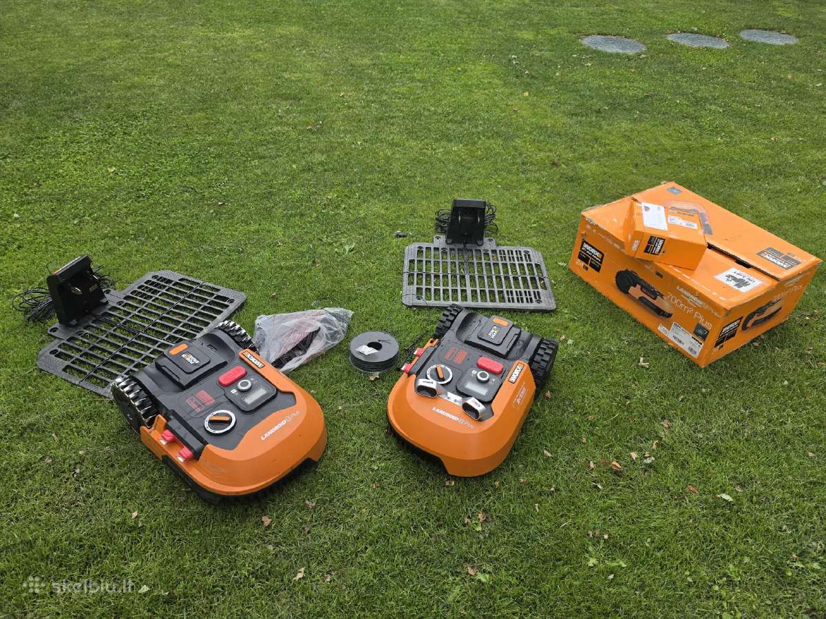Du Worx tvarkingi robotai