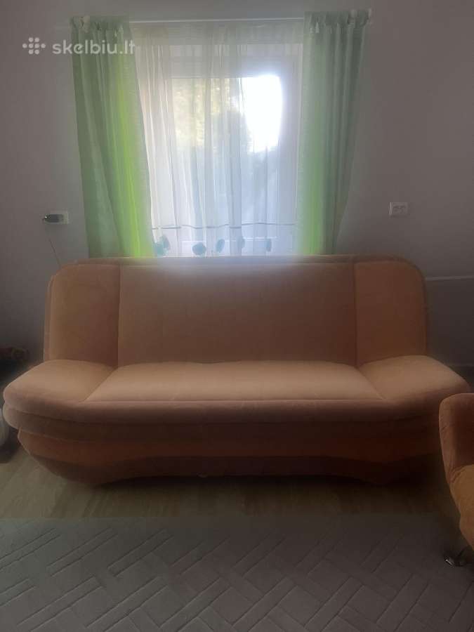 Parduodama sofa su 2 foteliais
