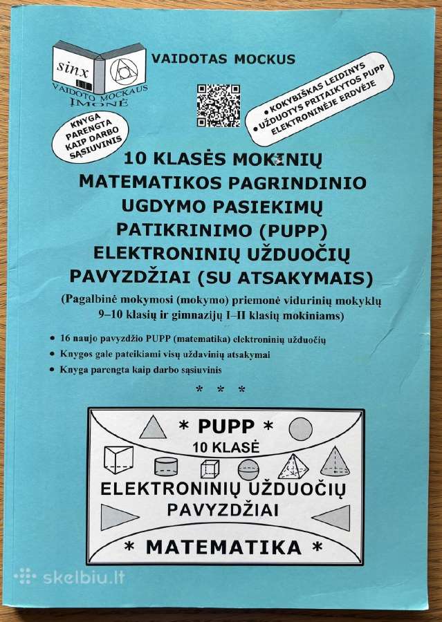 10 klasės matematikos Pupp užduočių knyga su ats.