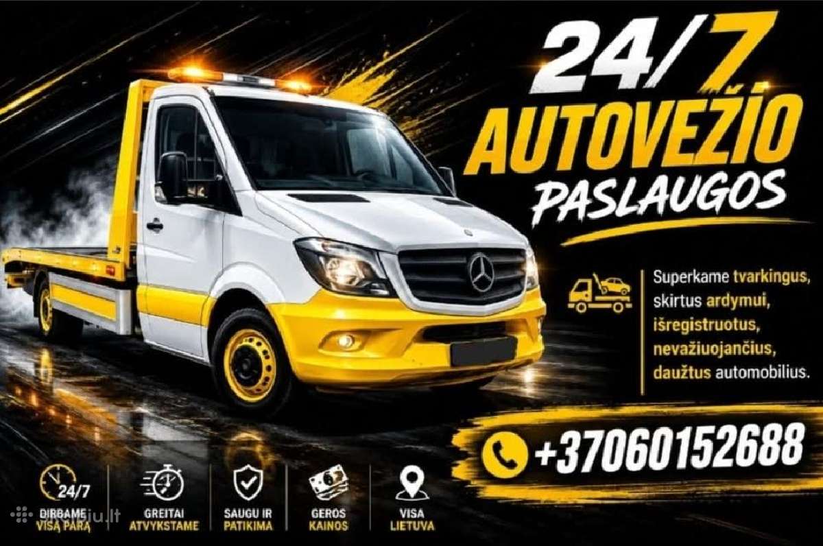 Autovežio Paslaugos !Technine Pagalba Kelyje !