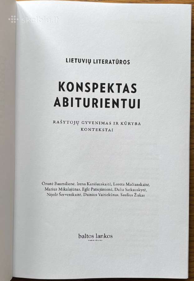 Lietuvių literatūros konspektas abiturientui - nuotraukos Nr. 3