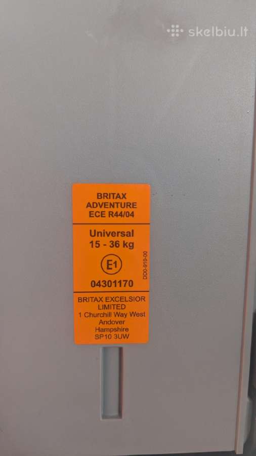 Britax Romer vaikiška auto kedutė - nuotraukos Nr. 6
