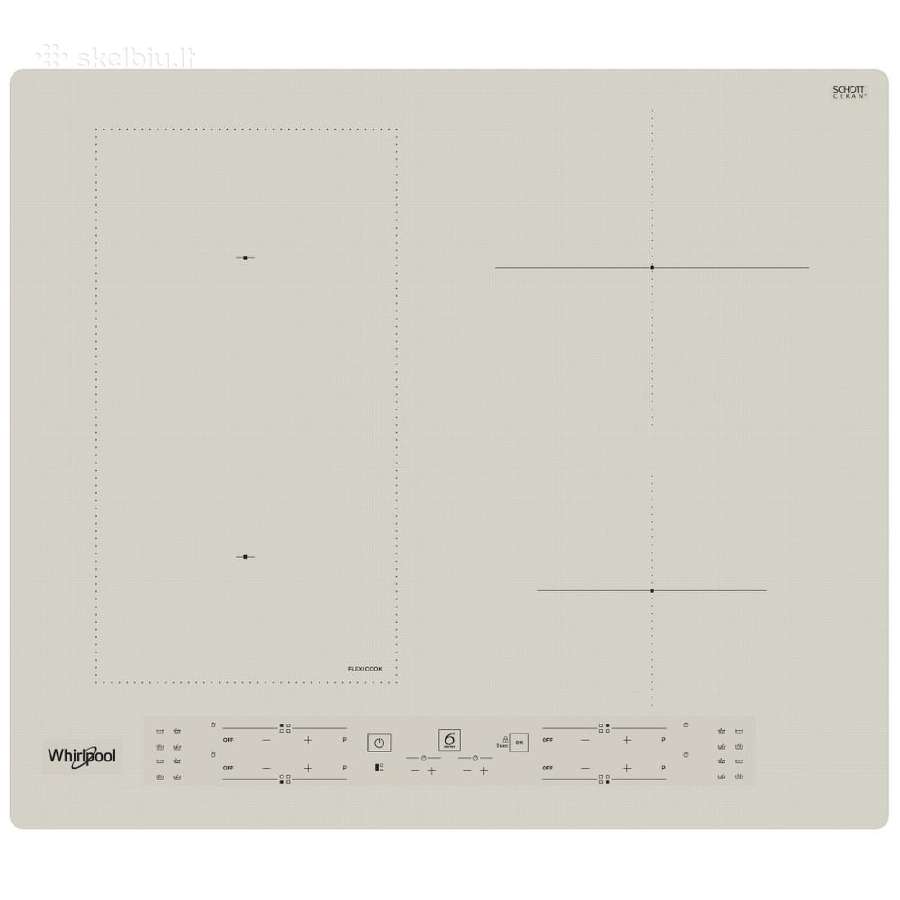 Indukcinė kaitlentė Whirlpool Wl B6860 kreminė