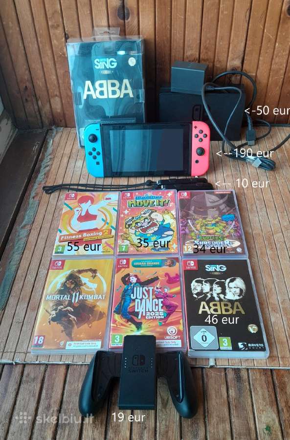 Nintendo Switch V2 (2019 metų) Bundle - nuotraukos Nr. 7