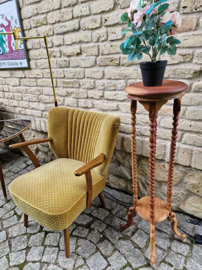 Vintažiniai mid century spyruokliniai foteliai - nuotraukos Nr. 3