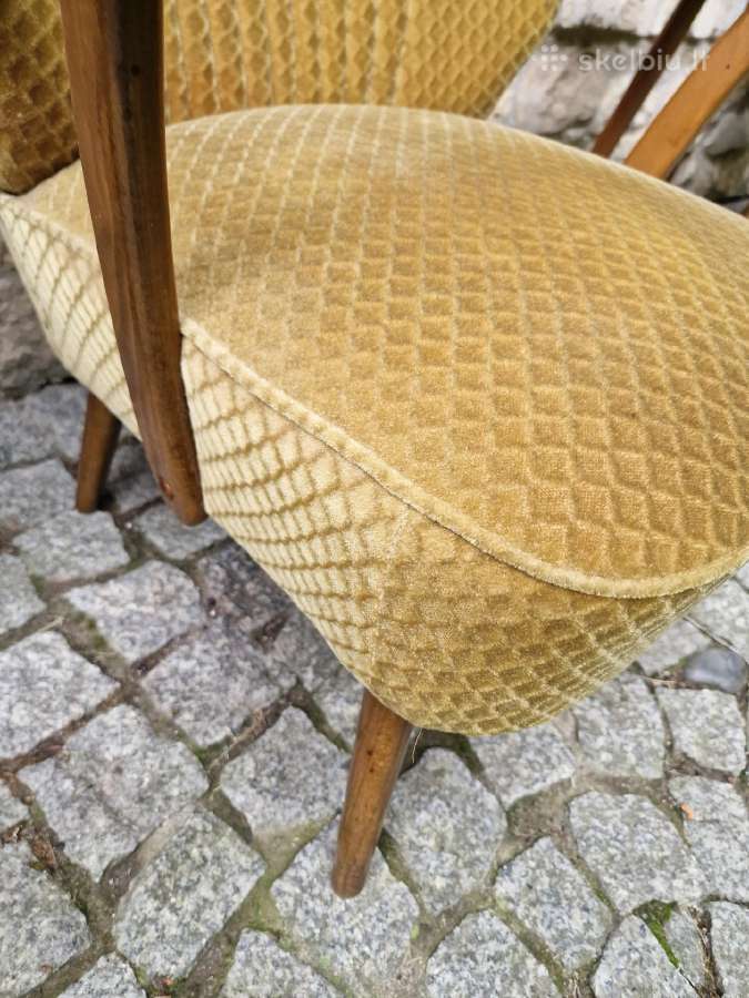 Vintažiniai mid century spyruokliniai foteliai - nuotraukos Nr. 11