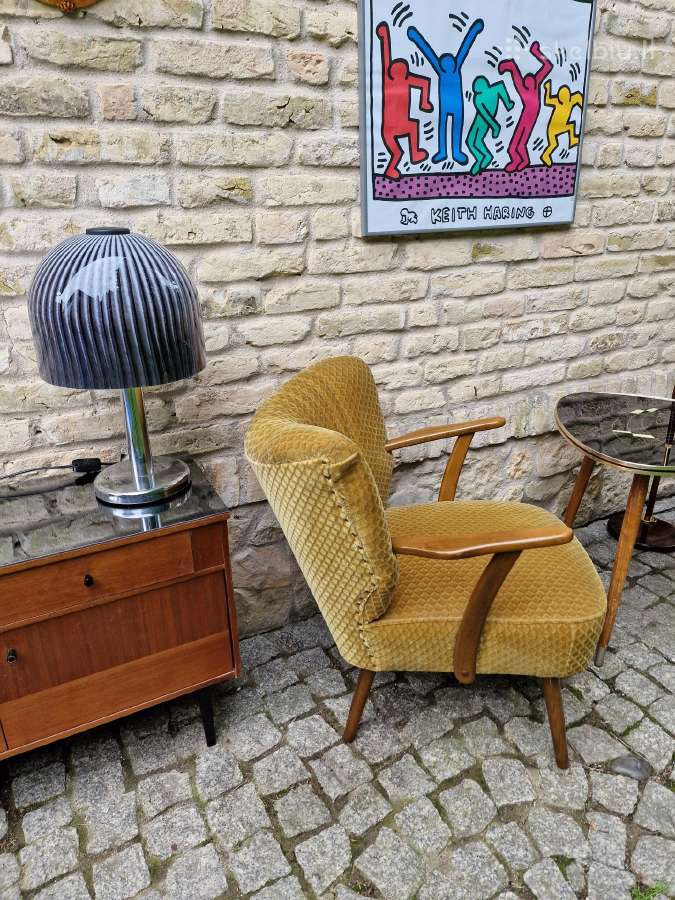 Vintažiniai mid century spyruokliniai foteliai - nuotraukos Nr. 14