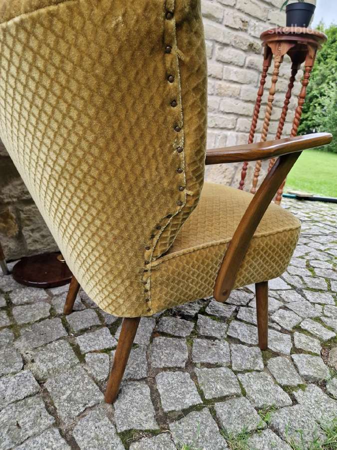 Vintažiniai mid century spyruokliniai foteliai - nuotraukos Nr. 16