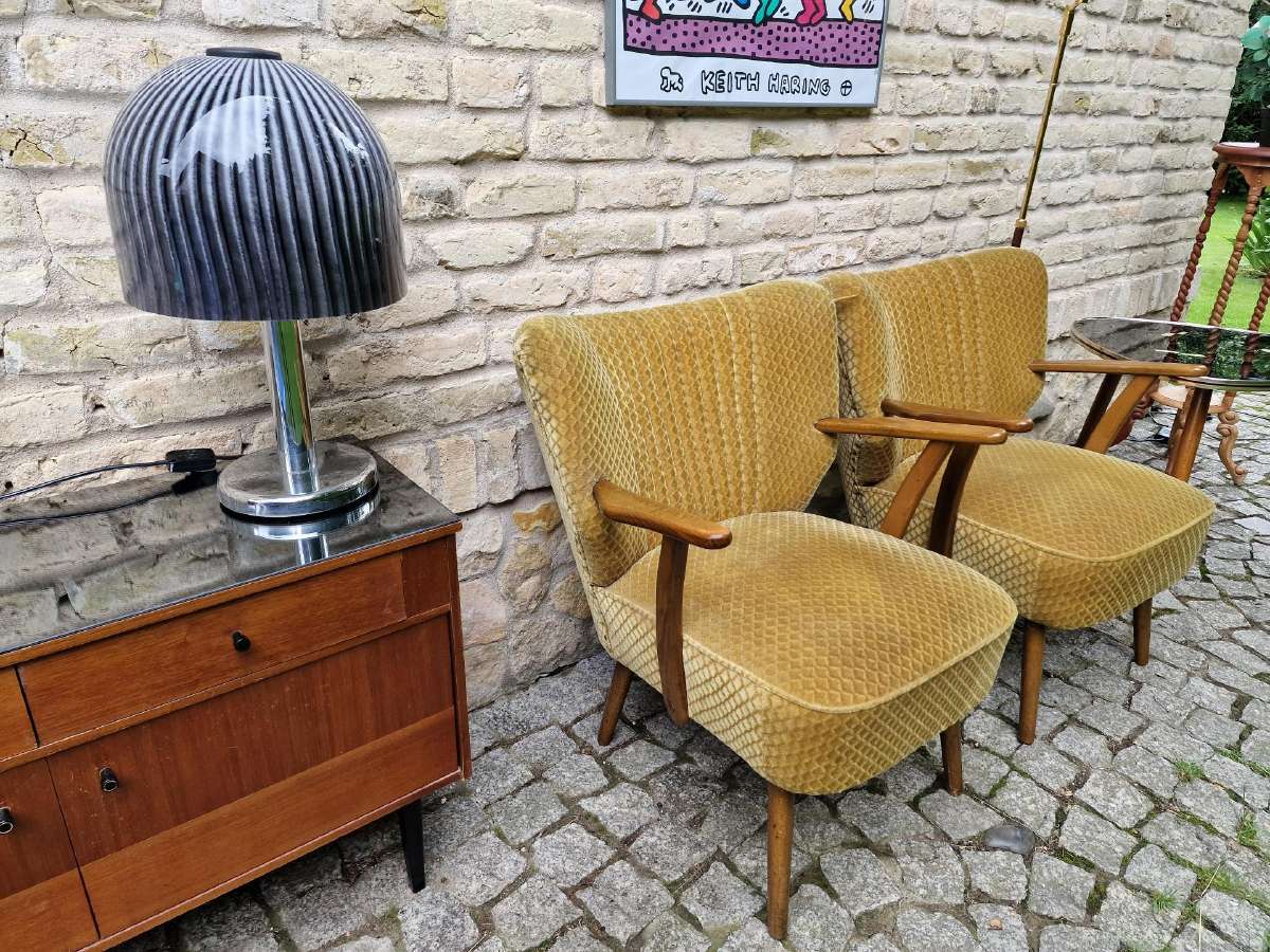 Vintažiniai mid century spyruokliniai foteliai - nuotraukos Nr. 31