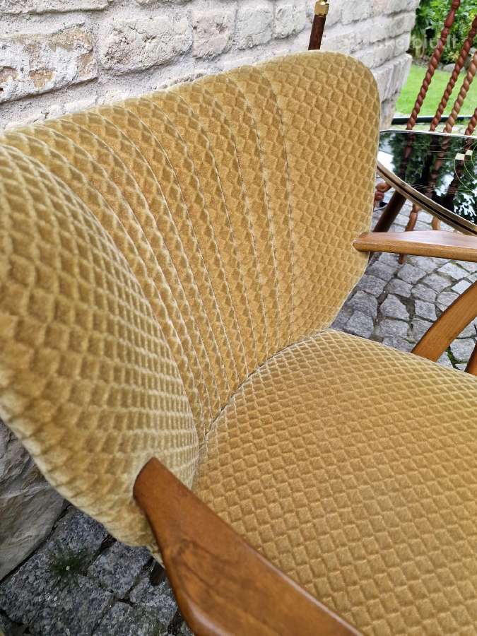 Vintažiniai mid century spyruokliniai foteliai - nuotraukos Nr. 33