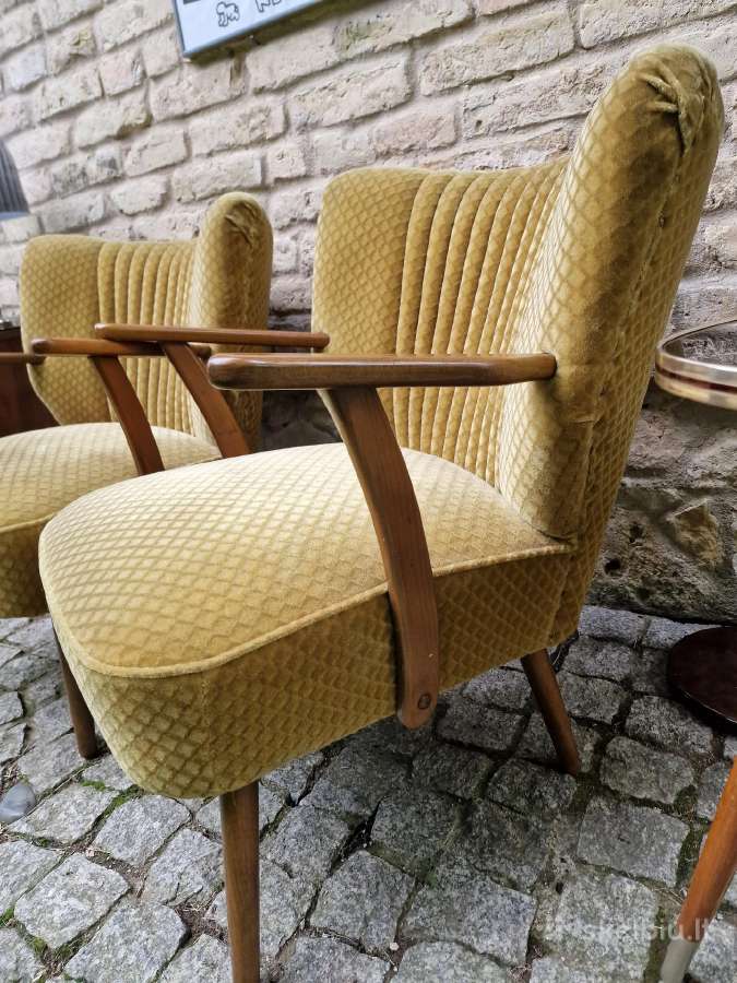 Vintažiniai mid century spyruokliniai foteliai - nuotraukos Nr. 34