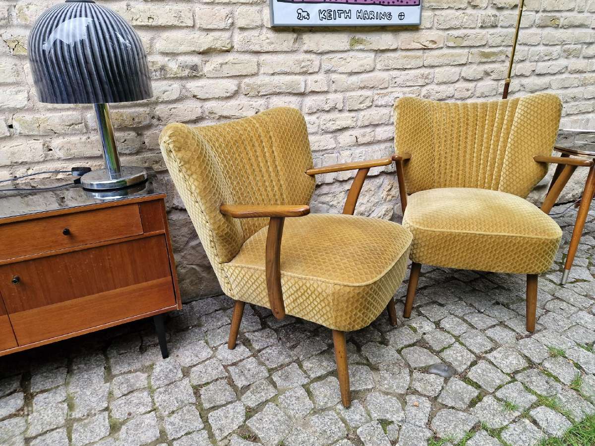 Vintažiniai mid century spyruokliniai foteliai - nuotraukos Nr. 35