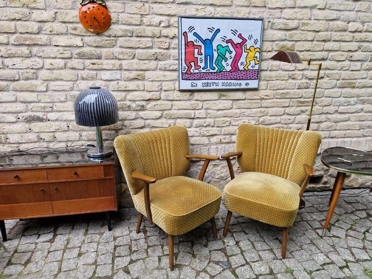 Vintažiniai mid century spyruokliniai foteliai - nuotraukos Nr. 36