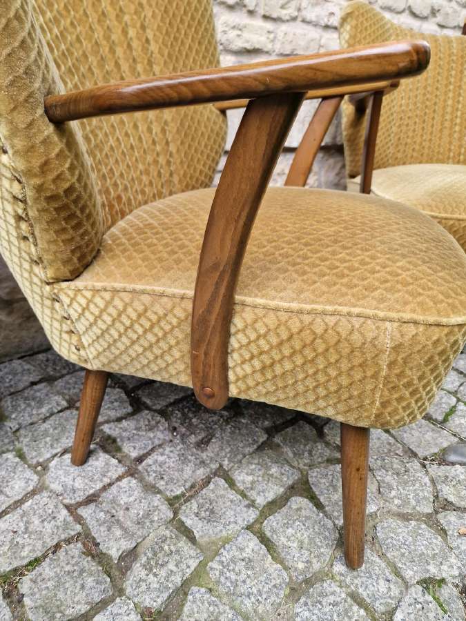Vintažiniai mid century spyruokliniai foteliai - nuotraukos Nr. 37