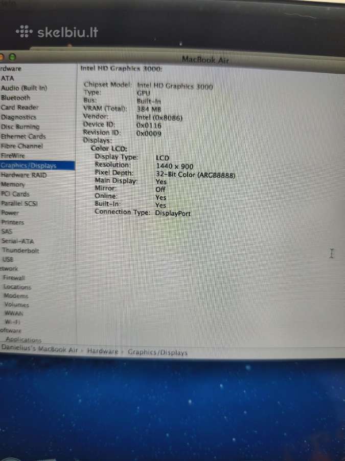 Apple MacBook Air 13" - nuotraukos Nr. 7