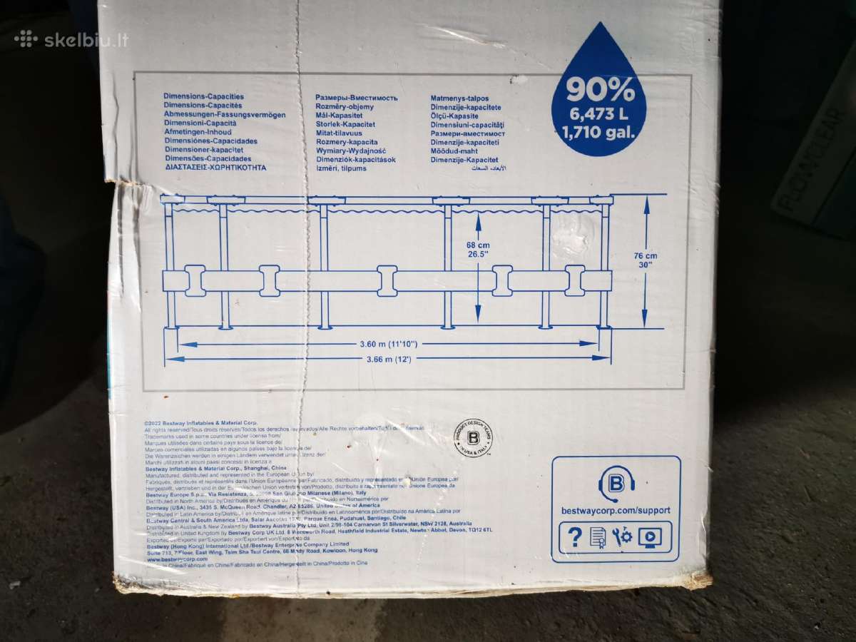 Baseinas Bestway Steel Pro 36676 ir daug priedų - nuotraukos Nr. 4