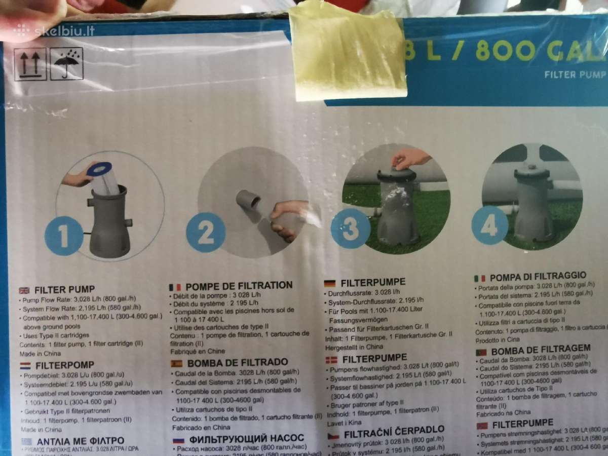 Baseinas Bestway Steel Pro 36676 ir daug priedų - nuotraukos Nr. 6