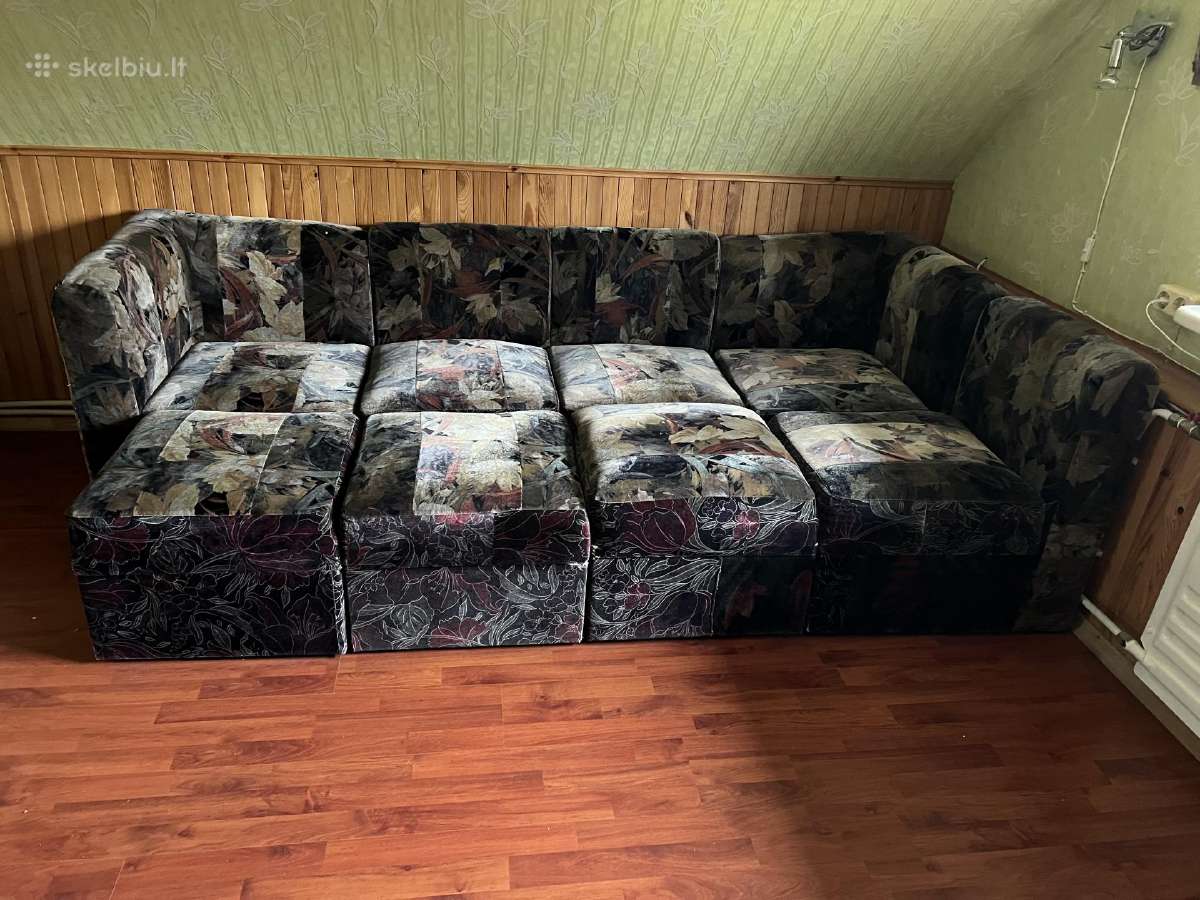 Minkštas fotelių komplektas