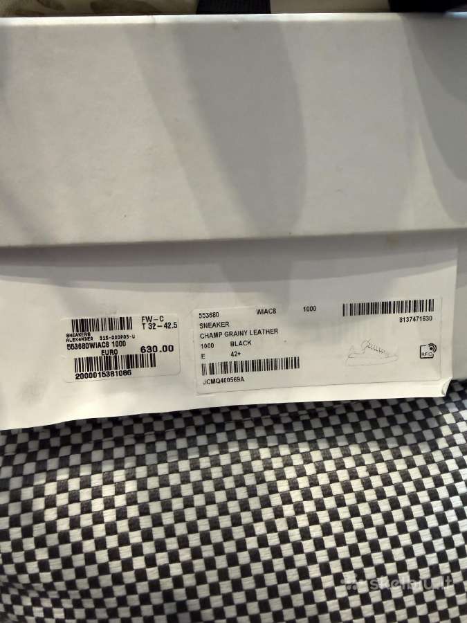 Mqueen sneaker (champ grainy leather) - nuotraukos Nr. 2