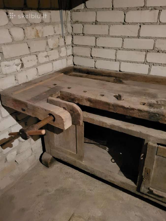 Staliaus senovinis darbastalis ir priedai - nuotraukos Nr. 2