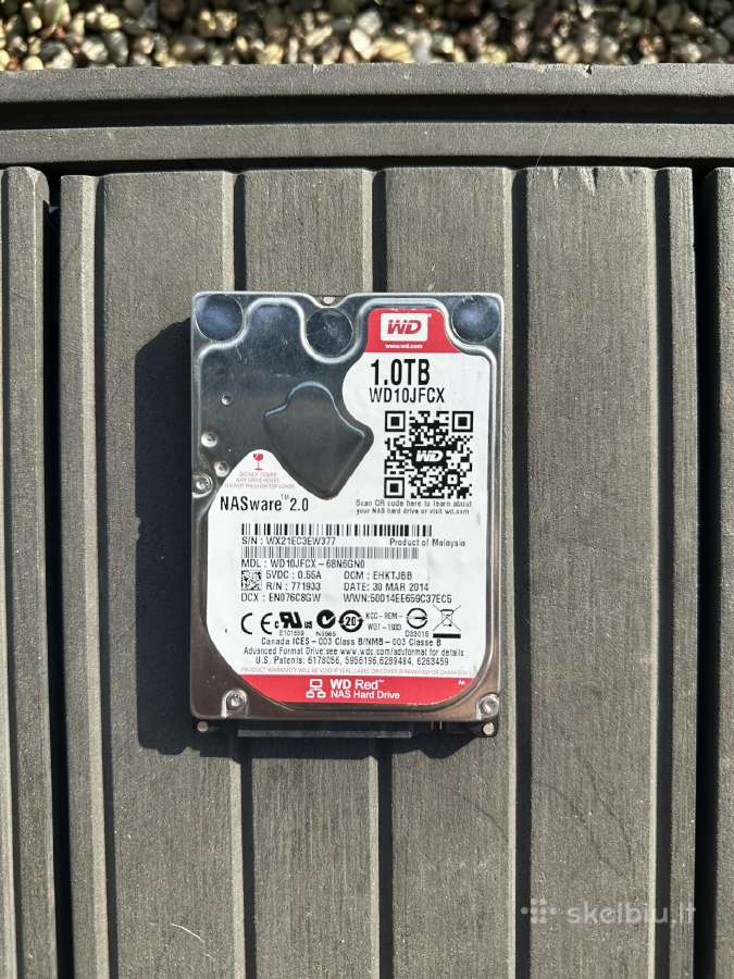 Wd Red 1tb 2.5 Sata Nas HDD Wd10jfcx – patikrinti