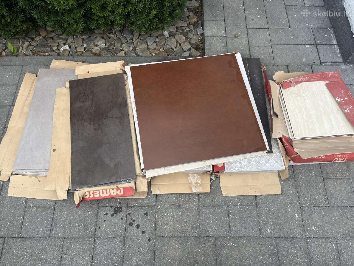 Dovanoju plytelių likutį