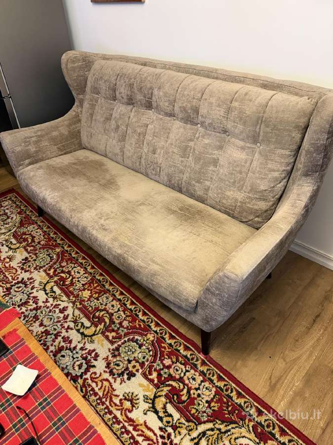 Trivietė naudota sofa - nuotraukos Nr. 3