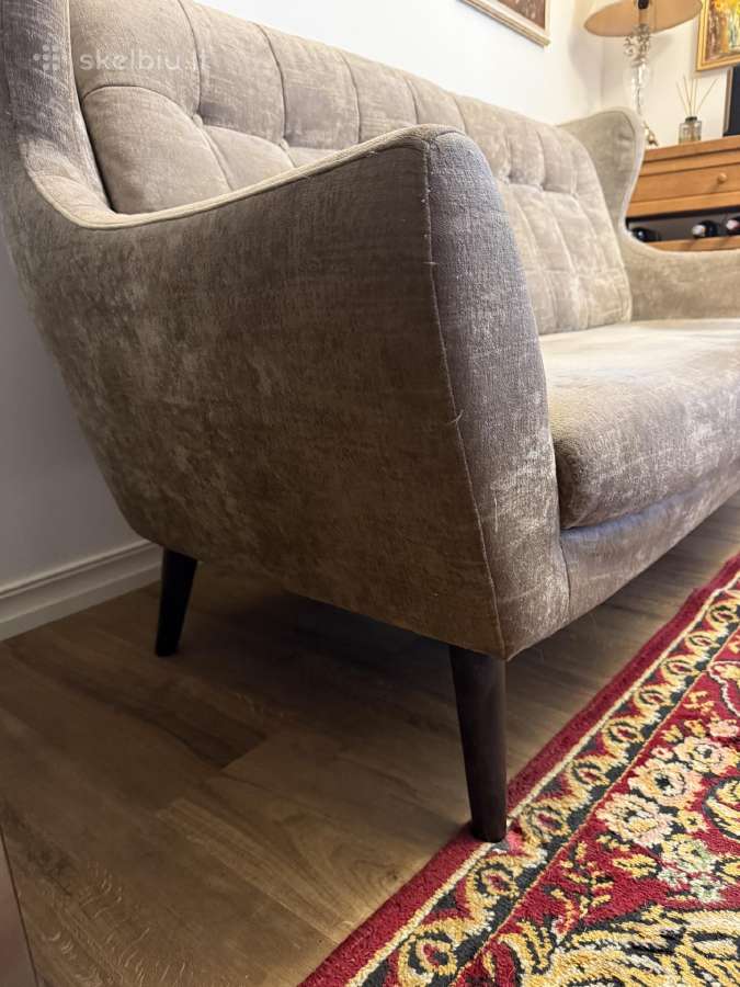 Trivietė naudota sofa - nuotraukos Nr. 4