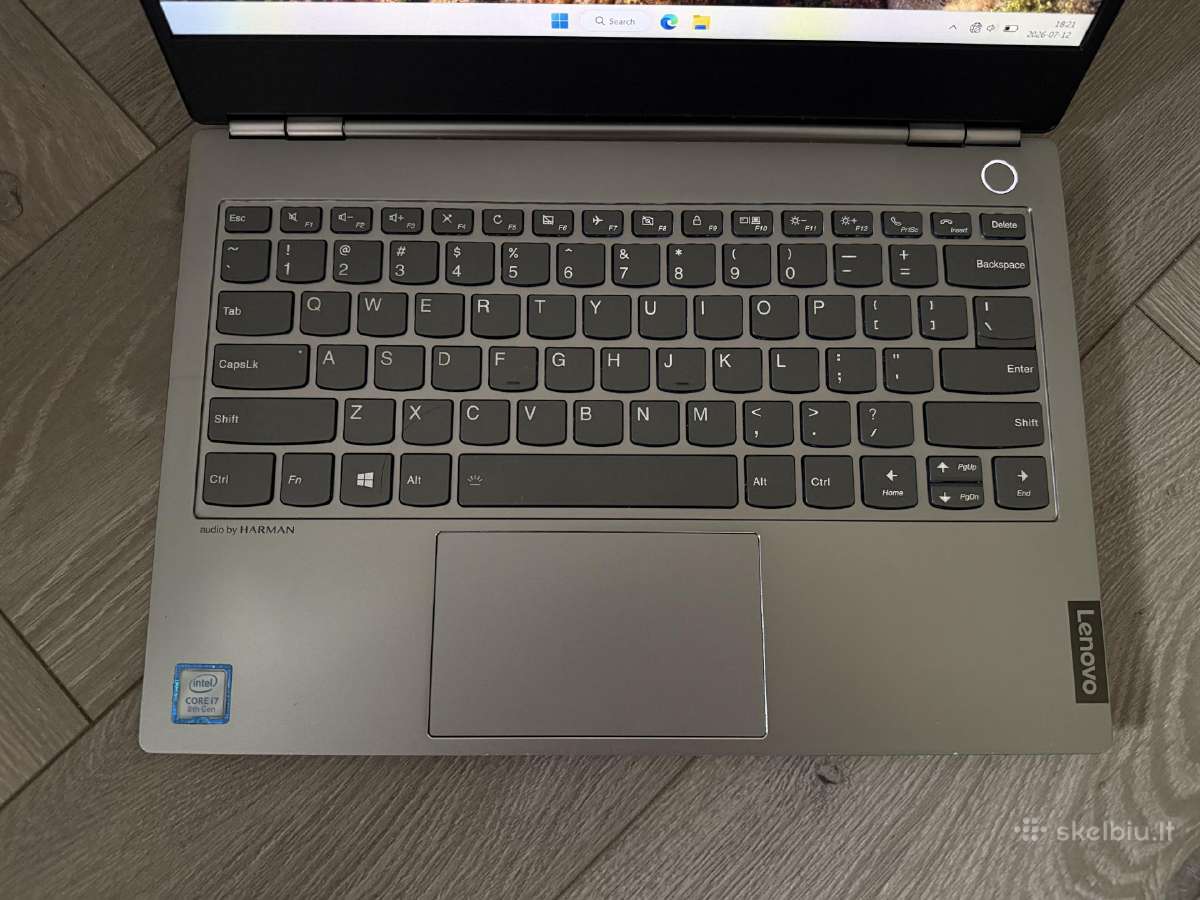 Lenovo Thinkbook 13s, i7-8565u, 256gb, 8gb Ddr4 - nuotraukos Nr. 2