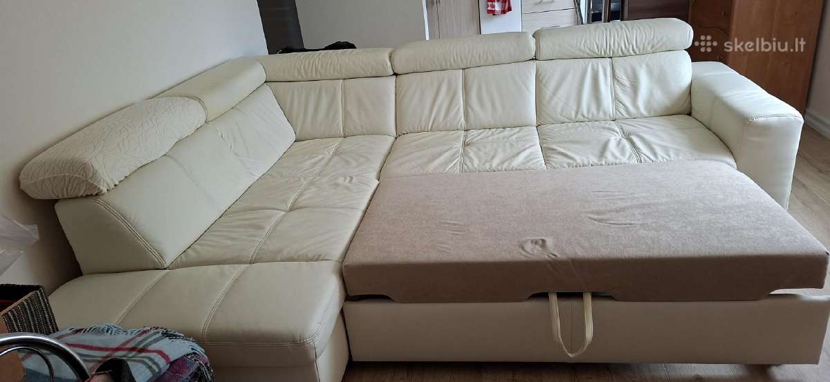 Odinė sofa-lova - nuotraukos Nr. 2