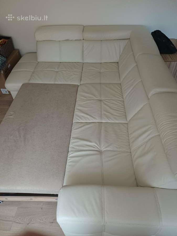 Odinė sofa-lova - nuotraukos Nr. 3