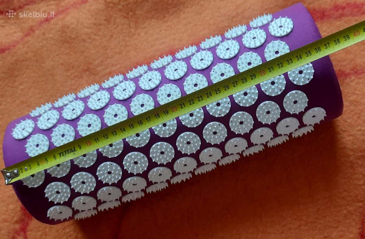 Akupunktūrinė masažinė pagalvė, violetinė, nauja - nuotraukos Nr. 2