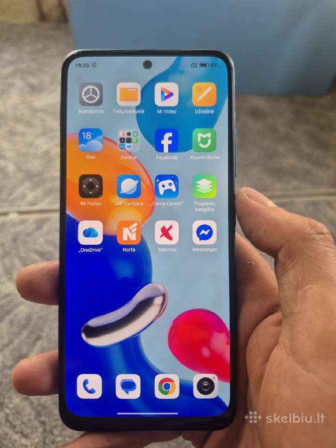 Xiaomi redmi note 11 2sim 4+4gb RAM 128gb vidinė