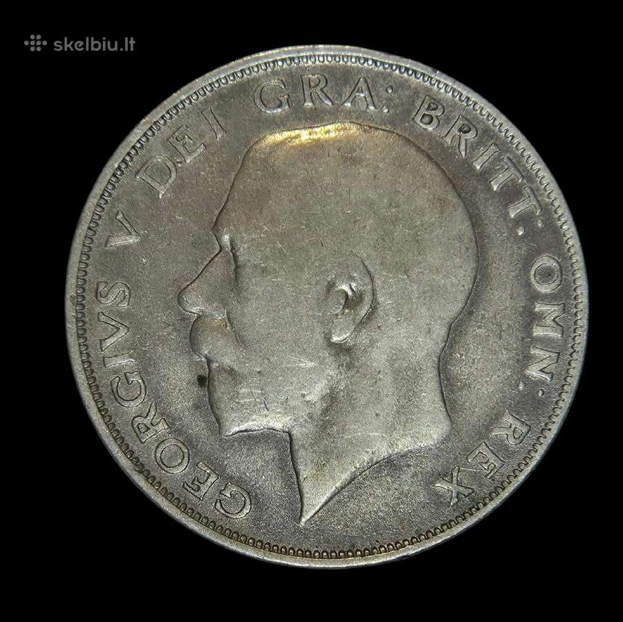 Sidabrinė 1/2 krona (Half Crown), George V