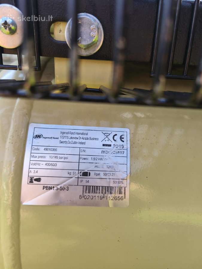 Ingersoll Rand 1.5kw oro kompresius - nuotraukos Nr. 3