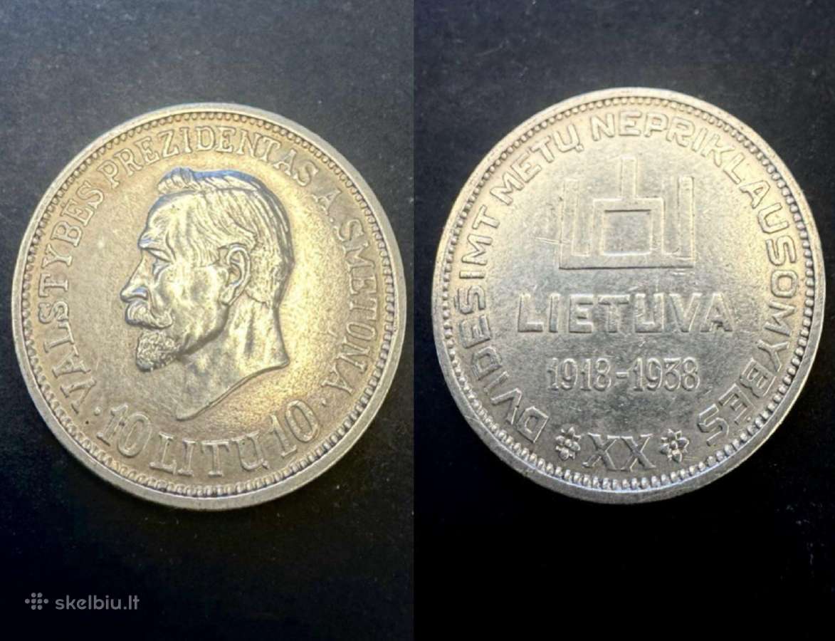 A. Smetona, 10 Litų