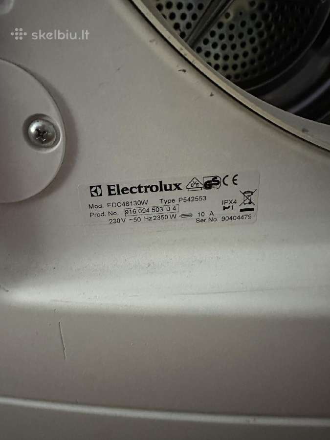 Tvarkinga Electrolux drabužių džiovyklė - nuotraukos Nr. 4