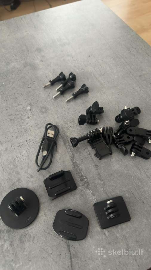 Gopro, Dji tvirtinimo detalės, varžtai, lipdukai