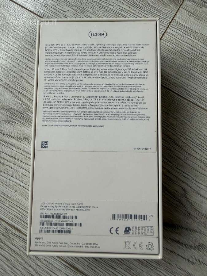Parduodamas iPhone 8 Plus 64gb Gold - nuotraukos Nr. 7