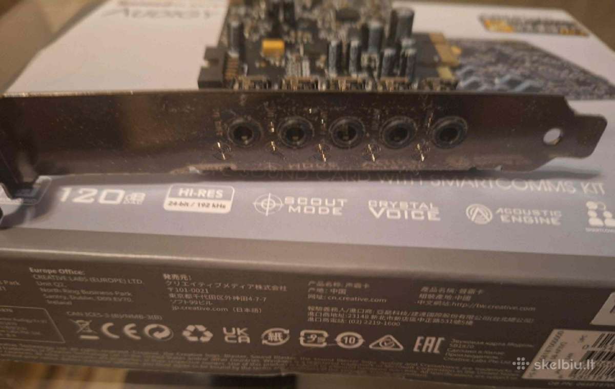 Soundblaster Audigy fx v2 garso plokštė - nuotraukos Nr. 2