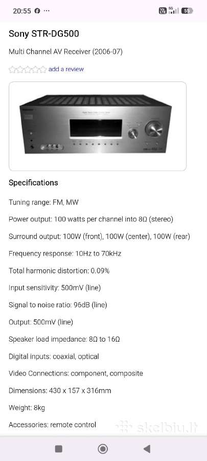 Pioneer svx-908rds , Sony str-dg500 , Luxor - nuotraukos Nr. 12