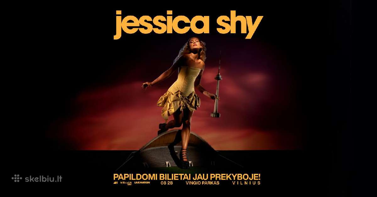 2 Bilietai į Jessica Shy koncertą 08.29