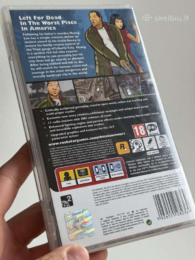 Grand Theft auto China town wars PSP žaidimas - nuotraukos Nr. 4