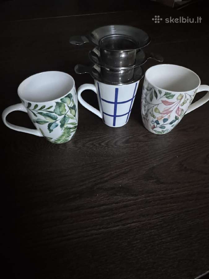 Puodeliai, stiklinės - nuotraukos Nr. 2