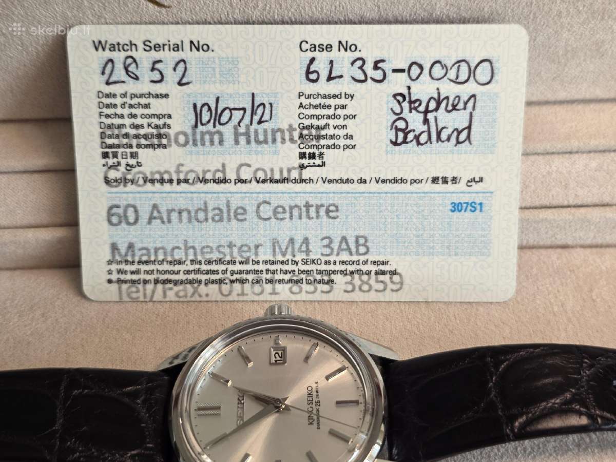 King Seiko Limited edition Sje083 - nuotraukos Nr. 9