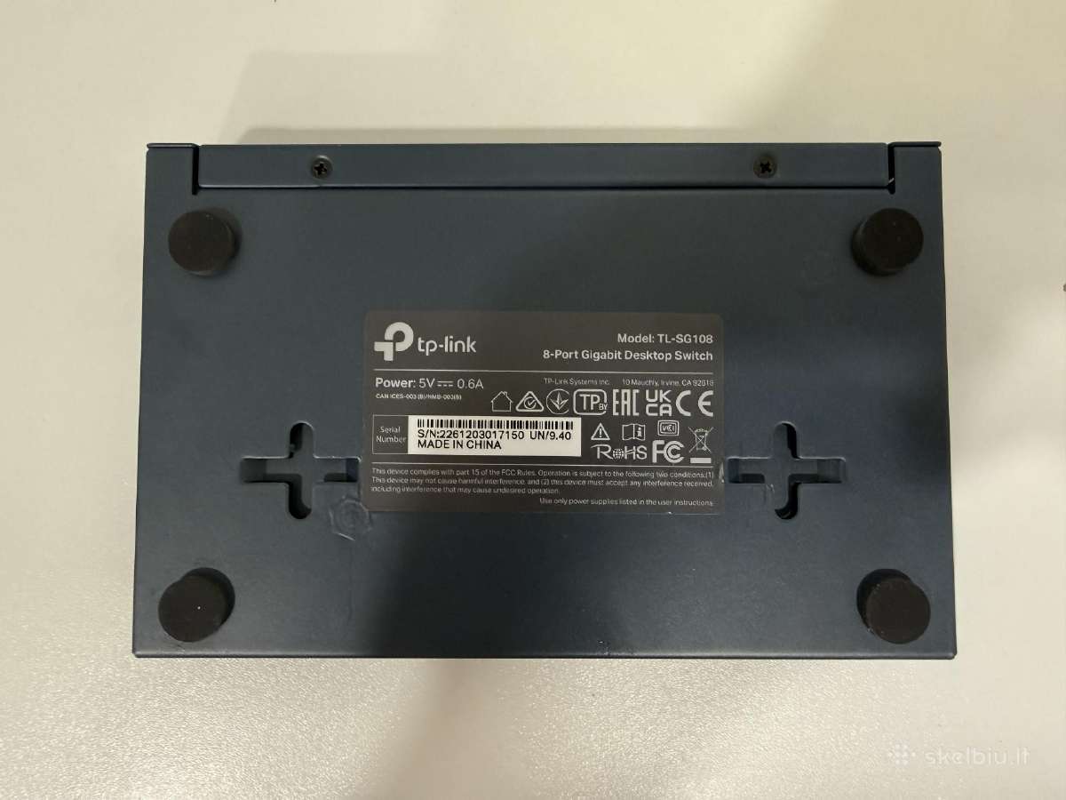 Tp-link Tl-sg108 tinklo komutatorius (switch) - nuotraukos Nr. 5